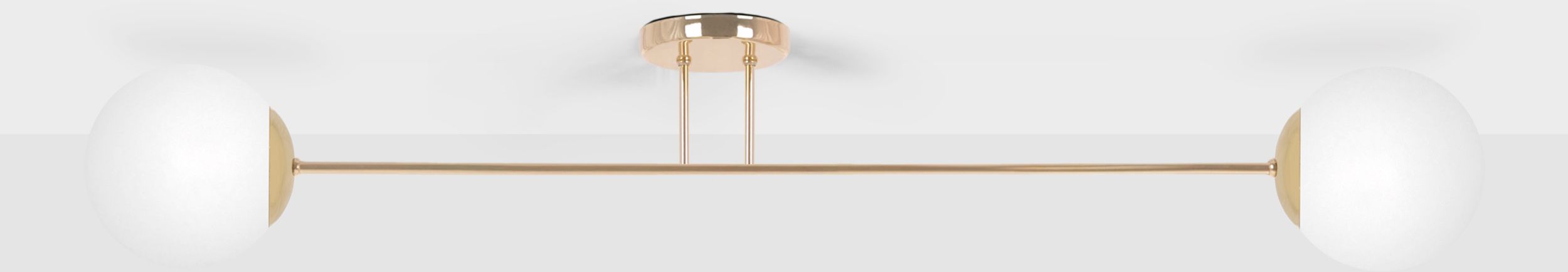 Kaja Lumia lampa podsufitowa 2x15 W biała-złota K-5405