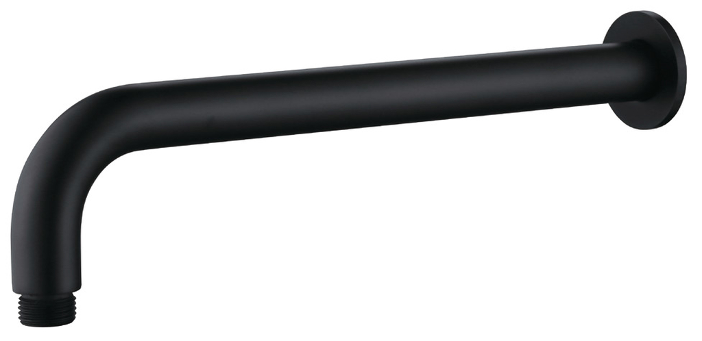 Laveo Rondo ramię deszczownicy 33,7 cm ścienne czarne NWX757O