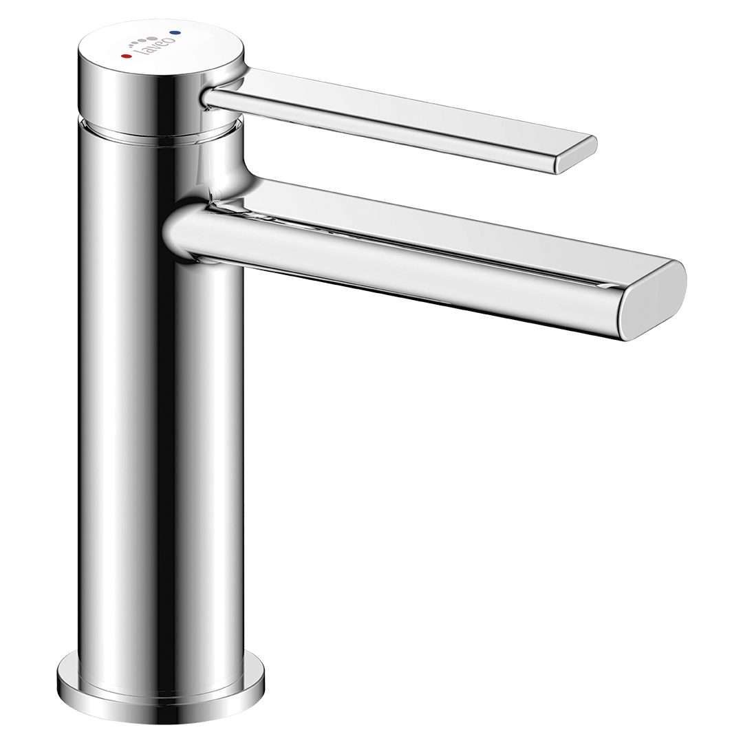 Laveo Pinar bateria umywalkowa stojąca chrom BAW022D