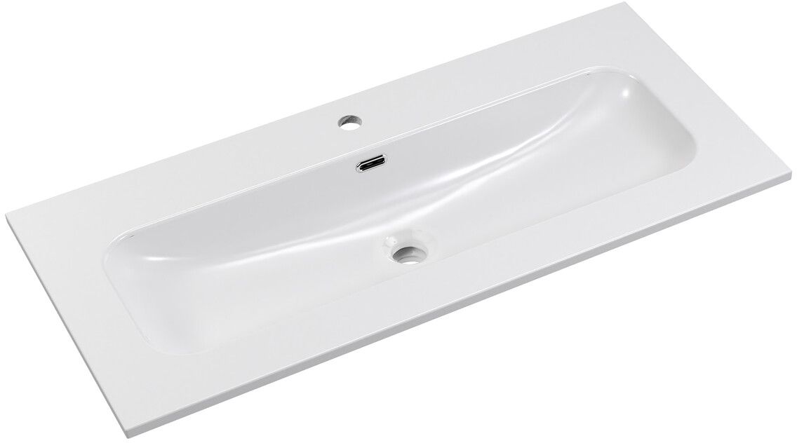 Comad Fly umywalka 101x46 cm prostokątna meblowa biała FLY WHITE GLOSS UM 100-46 DP ( E-8073-100 )