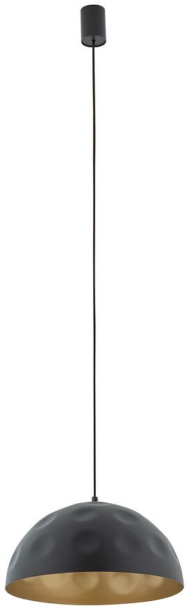 Nowodvorski Lighting Hemisphere lampa wisząca 1x25 W czarna-złoty satynowy 10702
