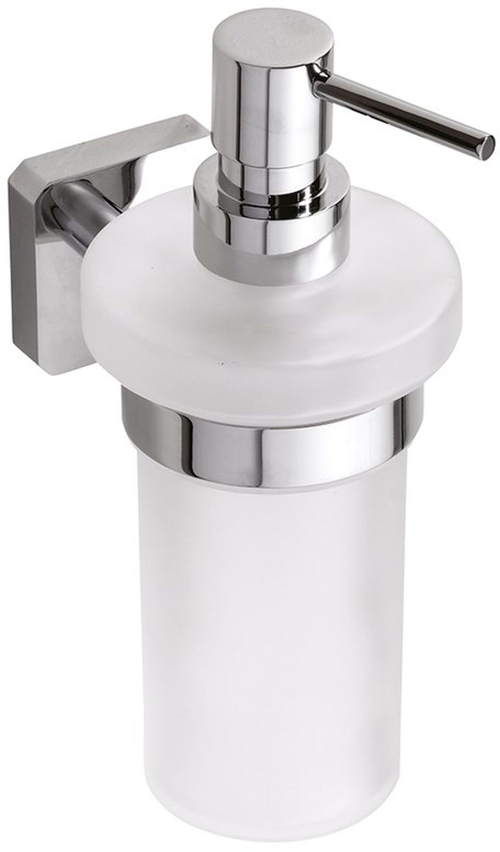 Sapho Insia dozownik do mydła 230ml ścienny szkło mleczne/chrom IS019
