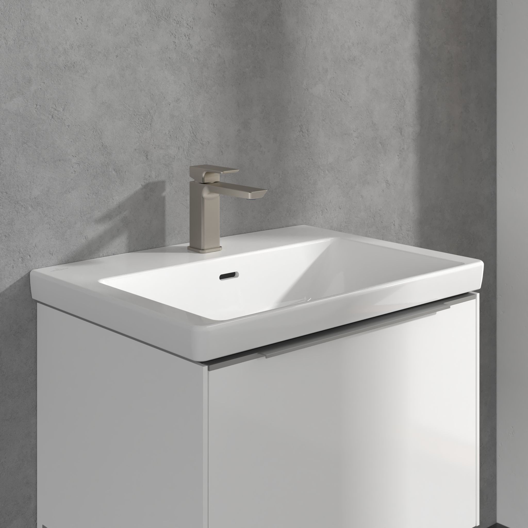 Villeroy & Boch Subway 3.0 bateria umywalkowa stojąca nikiel szczotkowany TVW11200300064