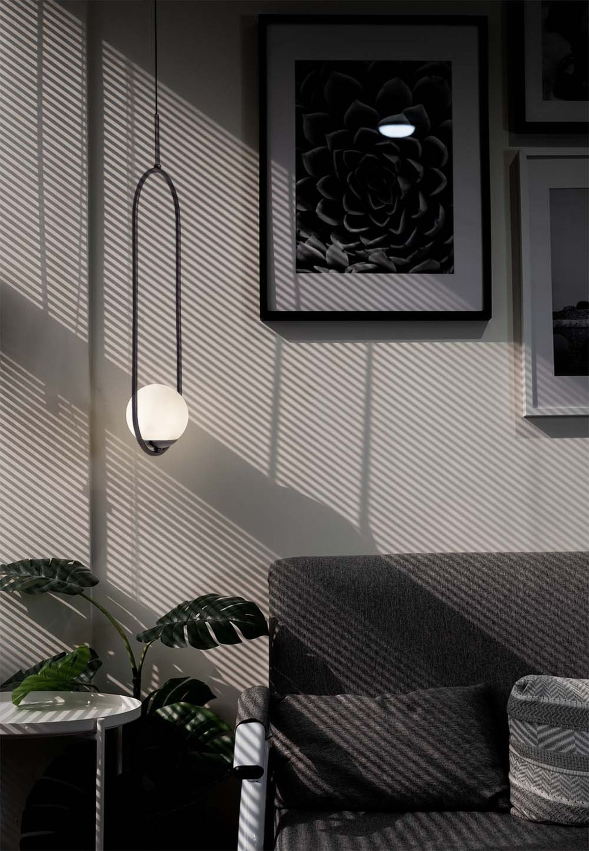 Kaja Parva lampa wisząca 1x40 W czarna-mleczna K-5100 - Wysyłka w 24h