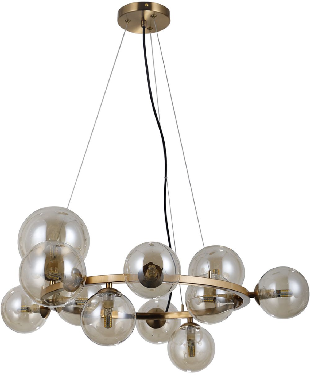 Italux Canello lampa wisząca 11x5 W mosiądz PND-406007-11-HBR