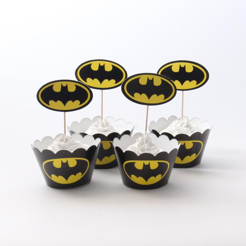 Foremki i pikery do babeczek 24szt. Batman