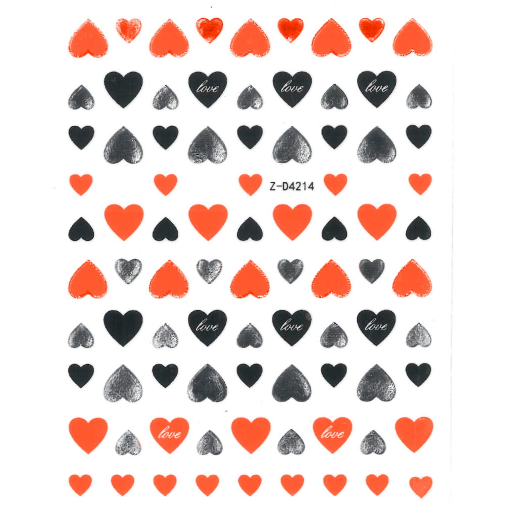 Naklejki do paznokci cienkie samoprzylepne Nail Art Sticker orange Nr Z-D4214