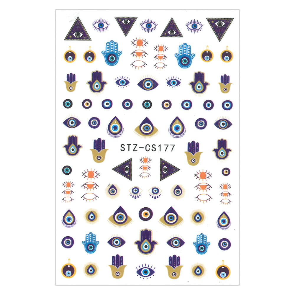 Naklejki do paznokci cienkie samoprzylepne geometryczne STZ-CS177