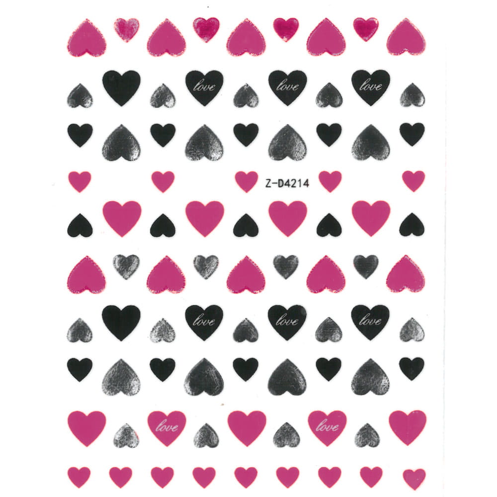 Naklejki do paznokci cienkie samoprzylepne Nail Art Sticker violet Nr Z-D4214