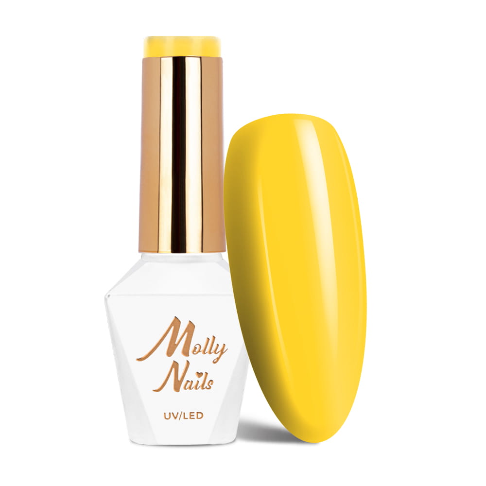 Lakier hybrydowy Molly Nails Cocktails & Drinks Tequila Sunrise HEMA/Di-HEMA Free 8g Nr 10