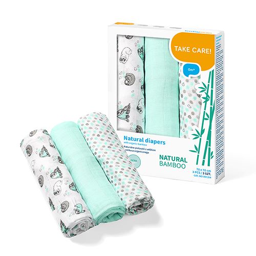 Baby Ono Naturalne pieluszki z włókien bambusa organicznego - 397-397/04