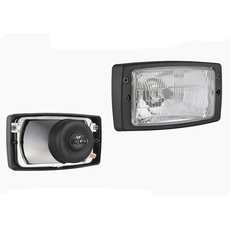 Reflektor przedni H4 z ramką i żarówką RE.34878 Wesem