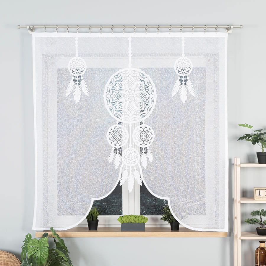 Lea panel żakardowy 160x160cm / kolor biały