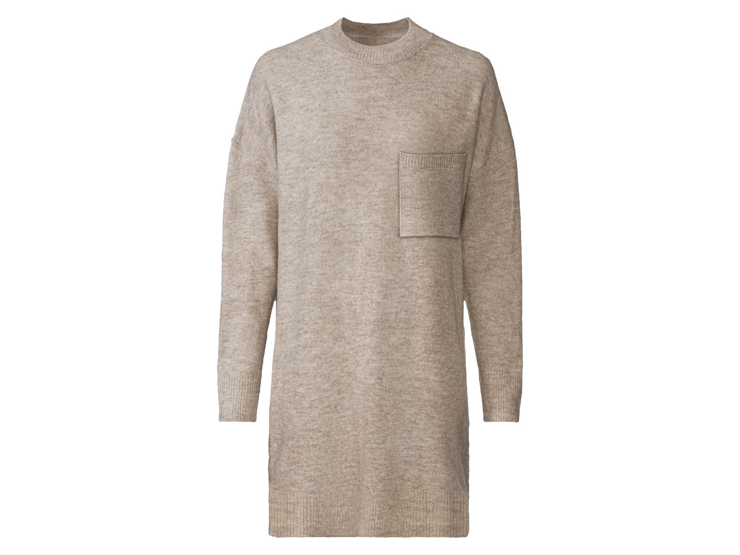 esmara Sukienka oversize z dzianiny o grubym splocie damska XS 32/34, Beżowy