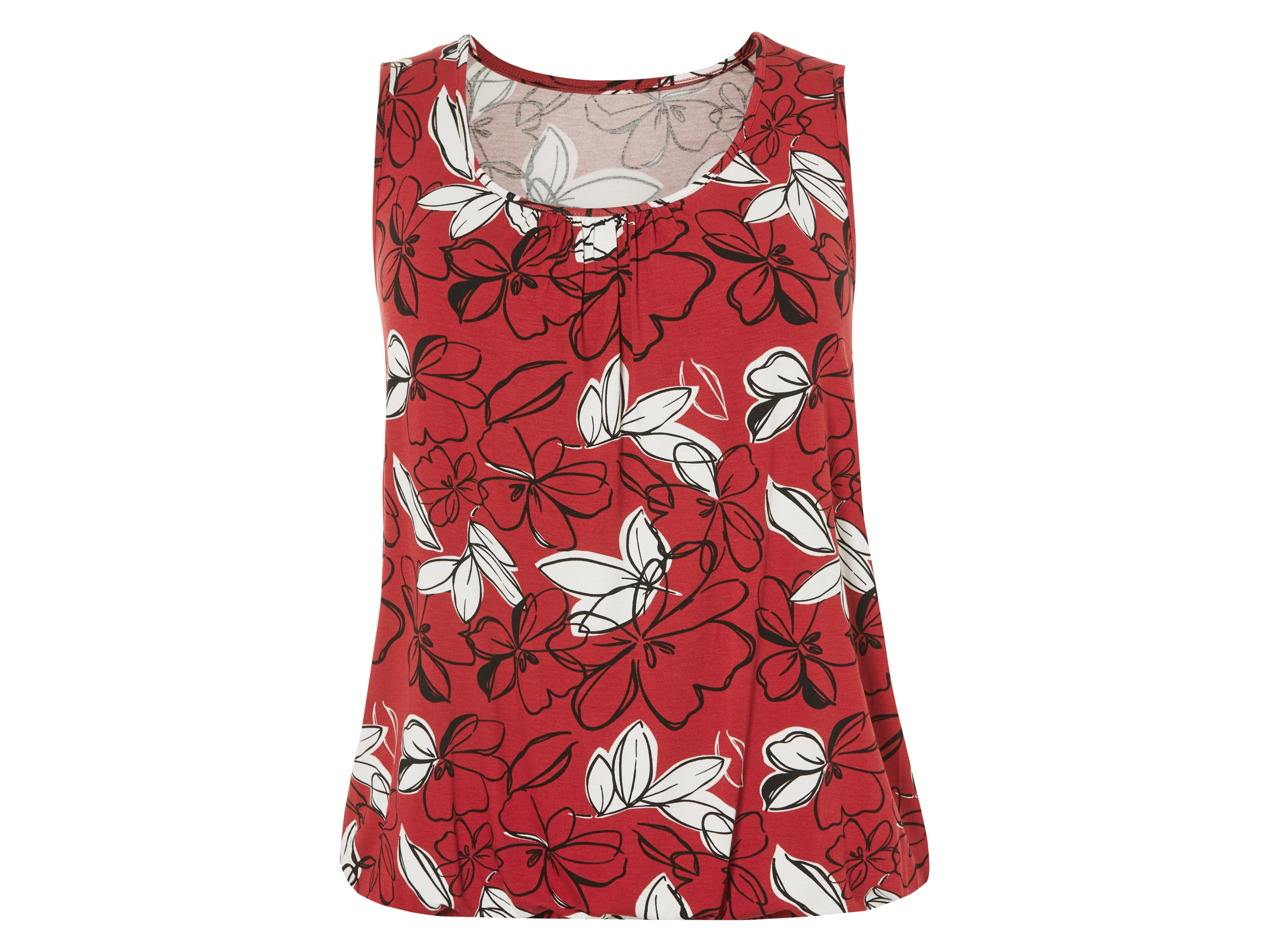 esmara Top damski Czerwony, Xl48/50