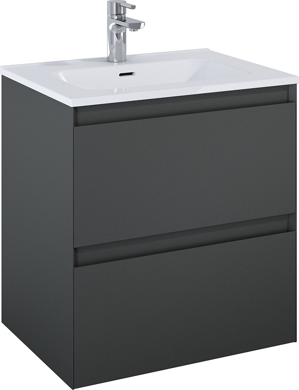 Darmowa Dostawa - Szafka 60x45.8x63.5 cm podumywalkowa wisząca antracyt Elita Split RE010600056010