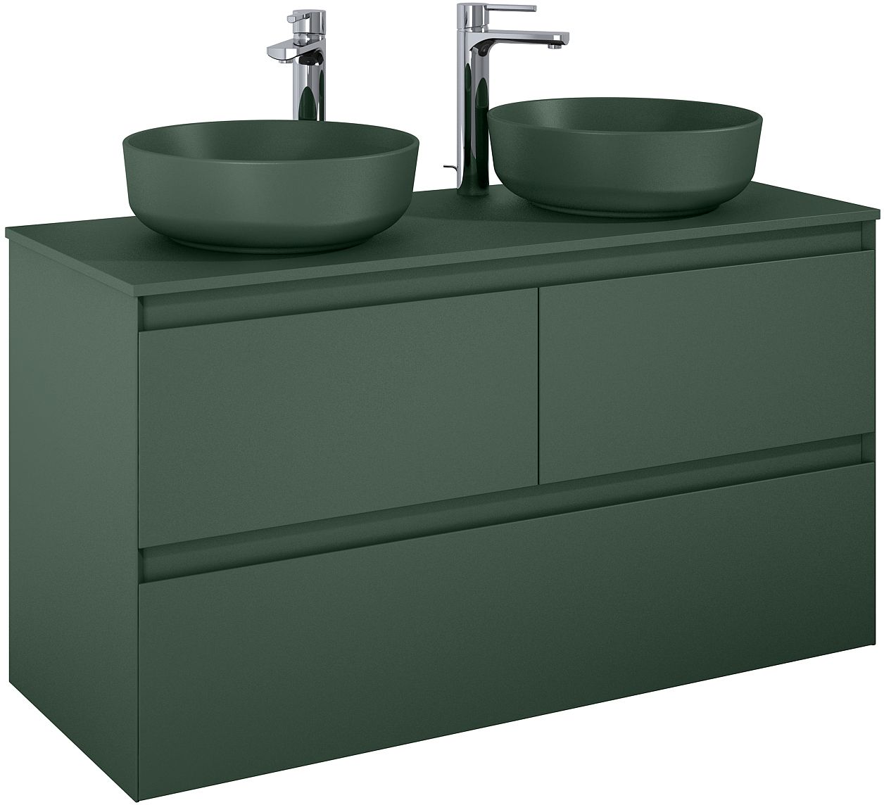Darmowa Dostawa - Szafka 120x45.8x63.5 cm podumywalkowa wisząca zielona Elita Split RE012007157010