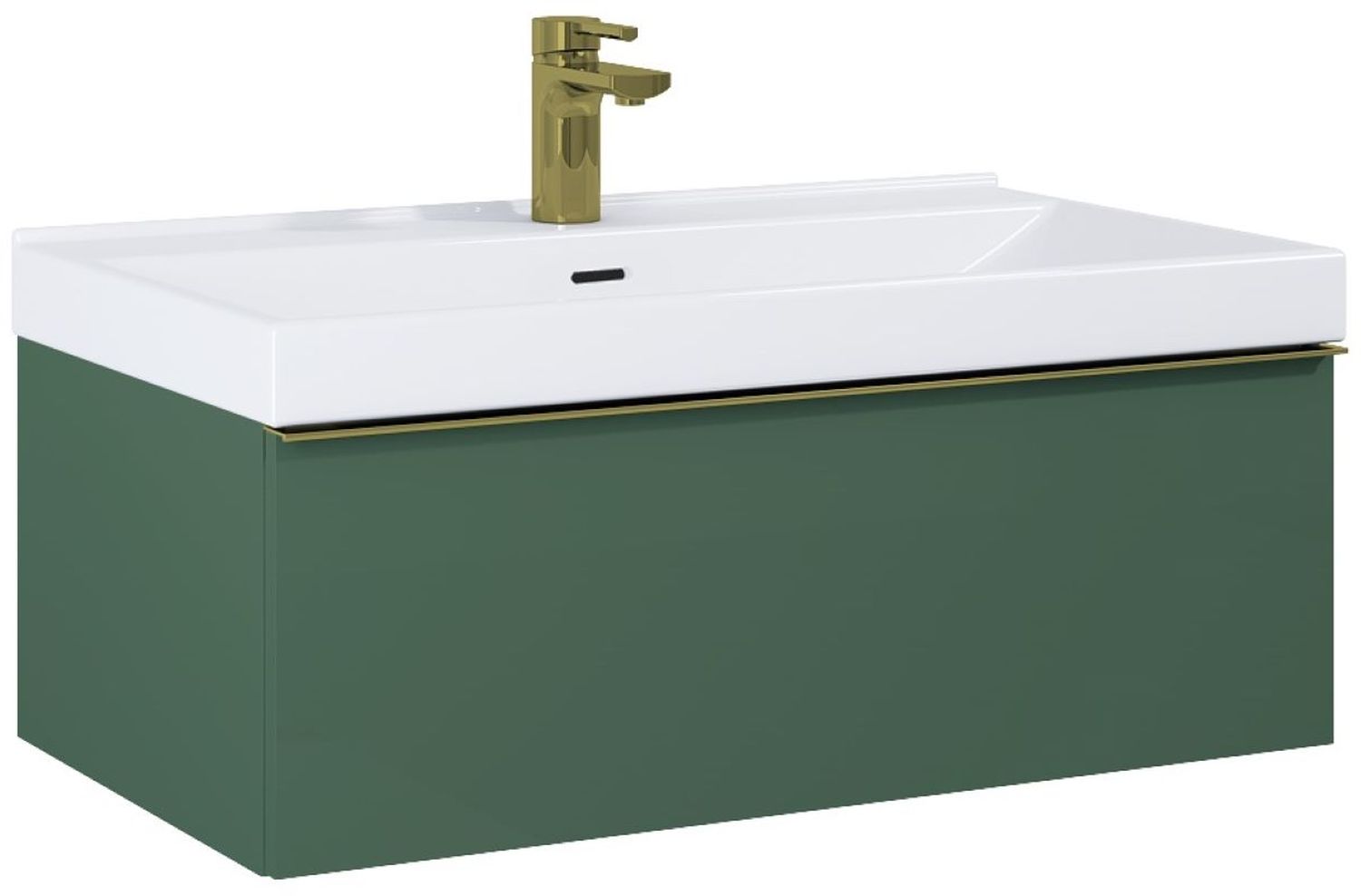 Darmowa Dostawa - Szafka 80x44.9x28.1 cm podumywalkowa wisząca zielona Elita Look RE010803027010