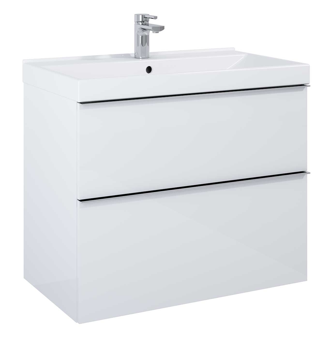 Darmowa Dostawa - Szafka 80x44.9x63.5 cm podumywalkowa wisząca biała Elita Look RE010801028060