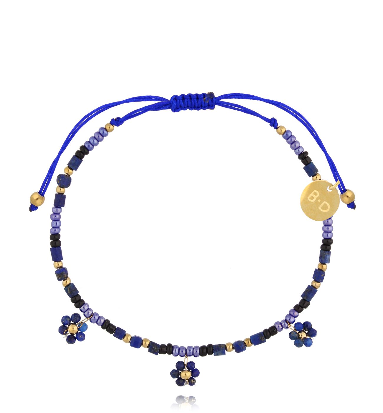 Bransoletka ze lapisami Stone Flowers BMT0260 - By Dziubeka