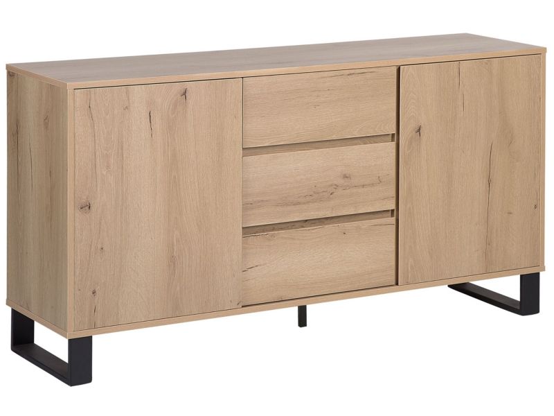 Komoda z szufladami Elda 76 cm Jasne drewno 1 szt.