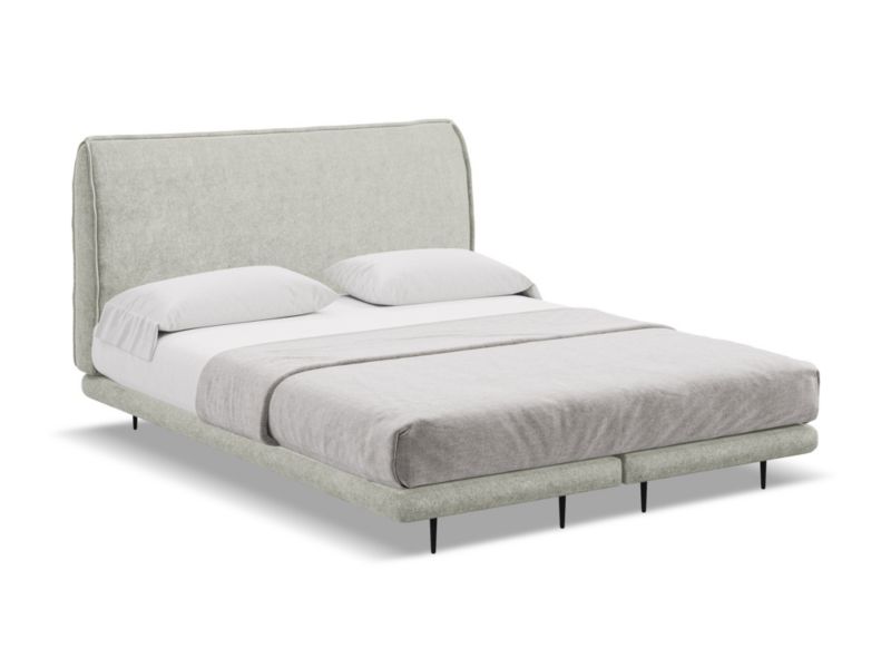 Łóżko Makamii Halia z tkaniną boucle 160x200 beżowy 1 szt.