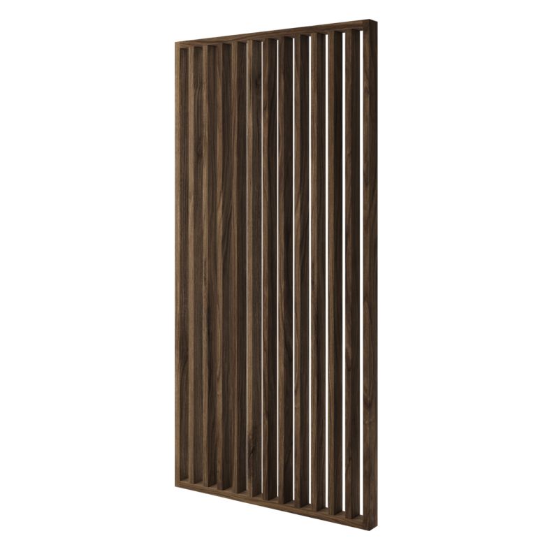 Ścianka z lameli - Gotowy zestaw - szerokość 83 cm - LAMELE3D - Orzech Klasyczny - 1 szt.