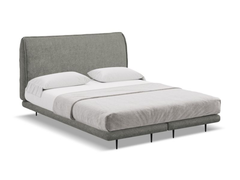 Łóżko Makamii Halia z tkaniną boucle 160x200 słoniowy 1 szt.