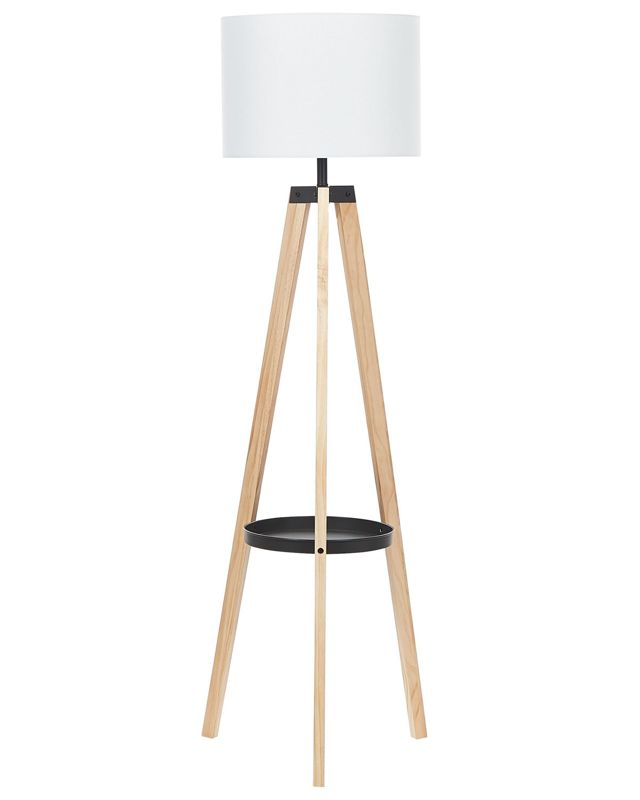 Lampa podłogowa Bluff Drewno Biały 1 szt.