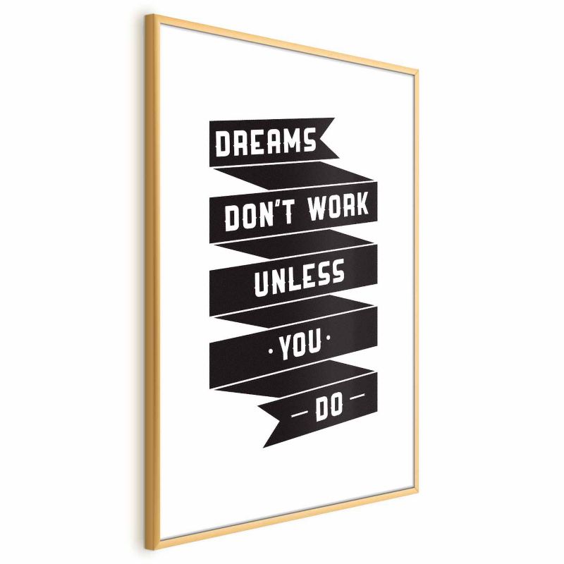 Plakat Artgeist Dreams 40x60 cm z ramą złotą 1 szt