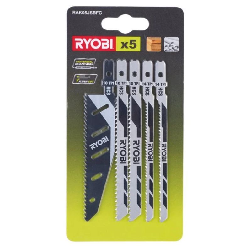 Zestaw brzeszczotów do wyrzynarek RYOBI 5 Elementów 1szt.