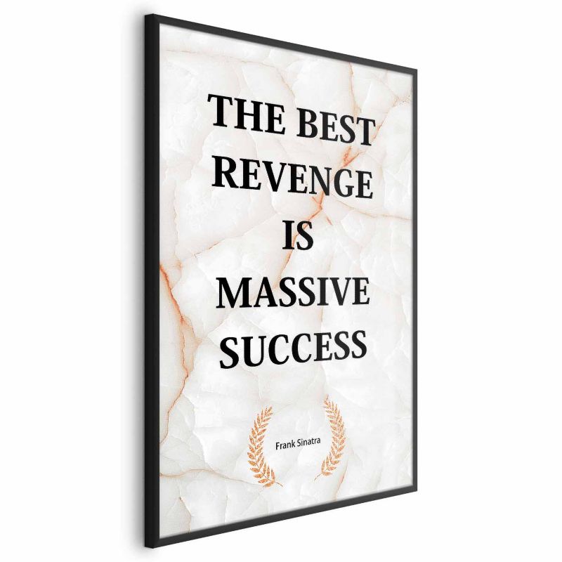 Plakat Artgeist Best Revenge 29,7x42 cm z ramą czarną 1 szt