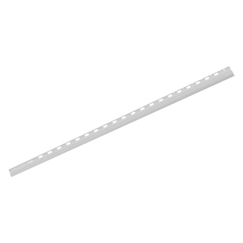 Listwa spadkowa przyścienna Vogi lewa inox 120 cm stalowa 1 szt.