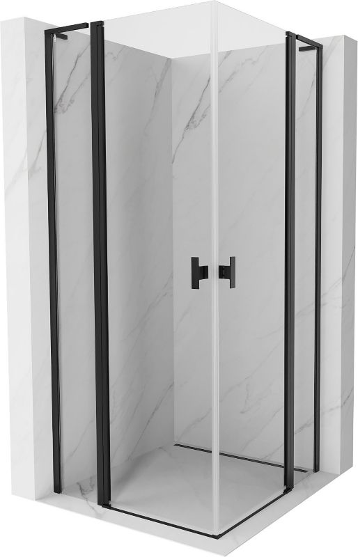 Kabina prysznicowa Mexen Mist L czarna 105x105 cm 8A4L-105-105-70-00 1 szt.