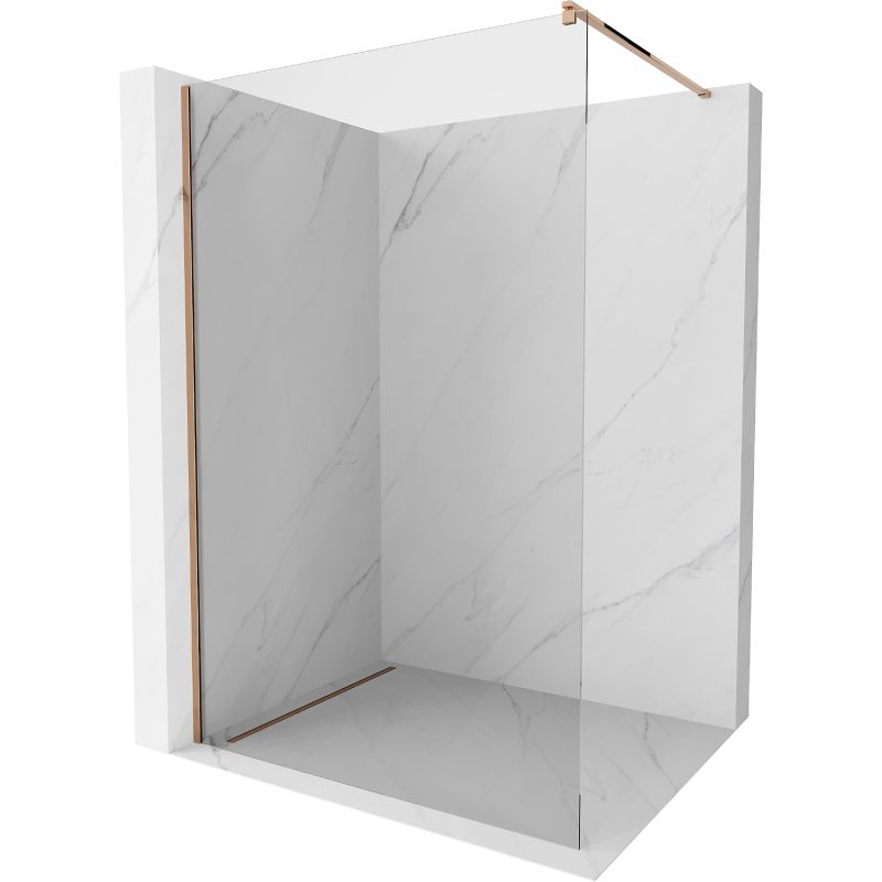Ścianka prysznicowa walk-in Mexen Kioto różowe złoto 145x200 cm 800-145-101-60-00 1 szt.