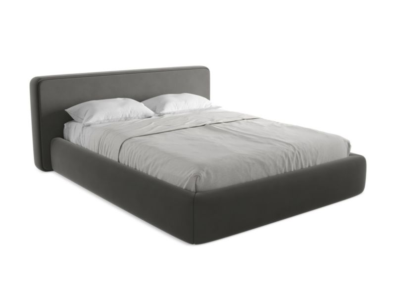 Łóżko Makamii Kiana z weluru 160x200 stalowy 1 szt.