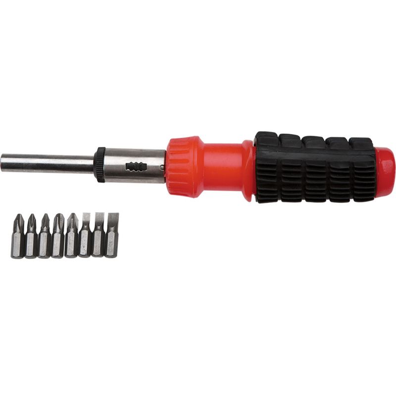 Końcówki wkrętakowe z uchwytem Top Tools zestaw 9 szt. stal węglowa 1 kpl.