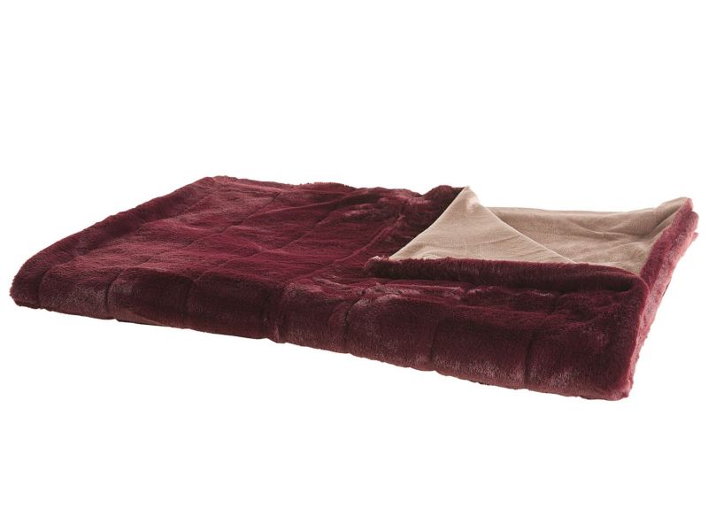 Koc Tantan 180 x 220 cm Burgundowy 1 szt.