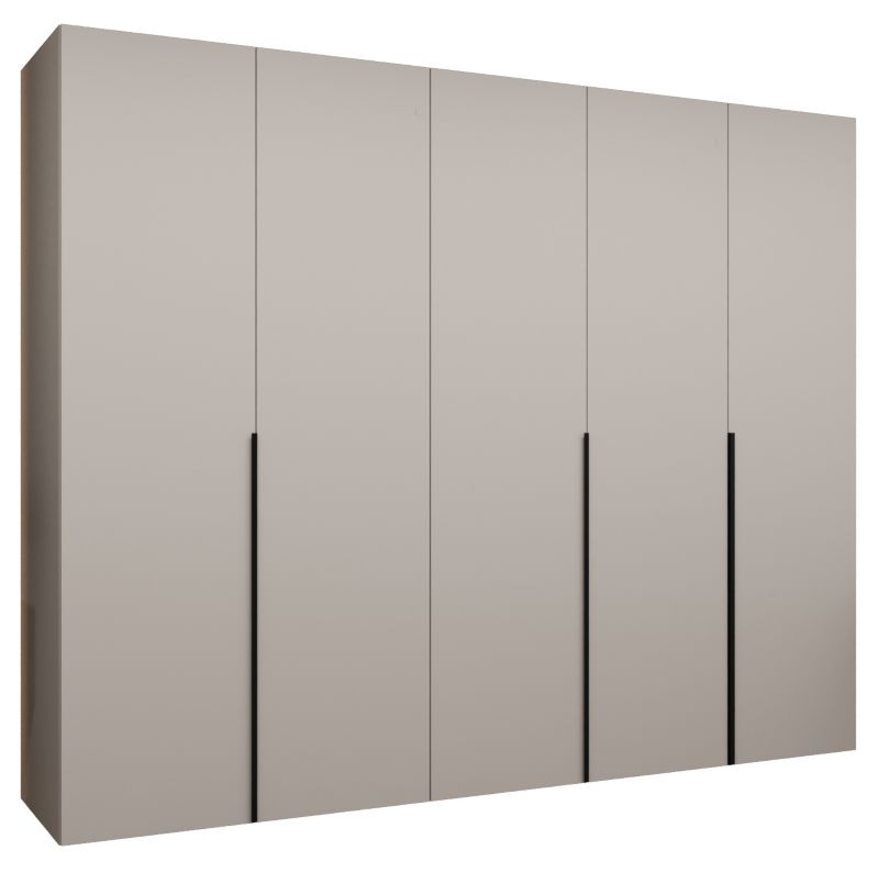 Szafa uchylna Abiks ALICANTE 1 250 wys 202 cm Kaszmir + Czarny 1 szt