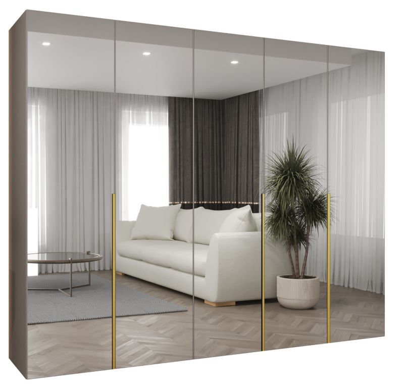 Szafa uchylna Abiks ALICANTE 3 250 wys 202 cm Kaszmir + Złoty 1 szt