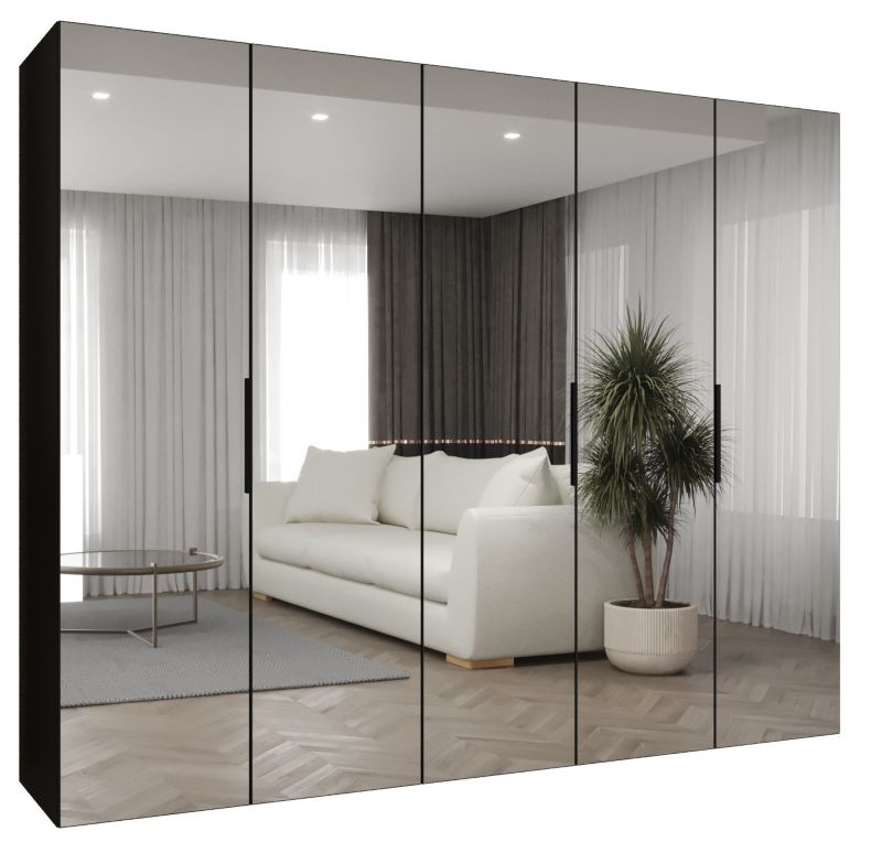 Szafa uchylna Abiks MARBELLA 3 250 wys 202 cm Czarny + Czarny 1 szt