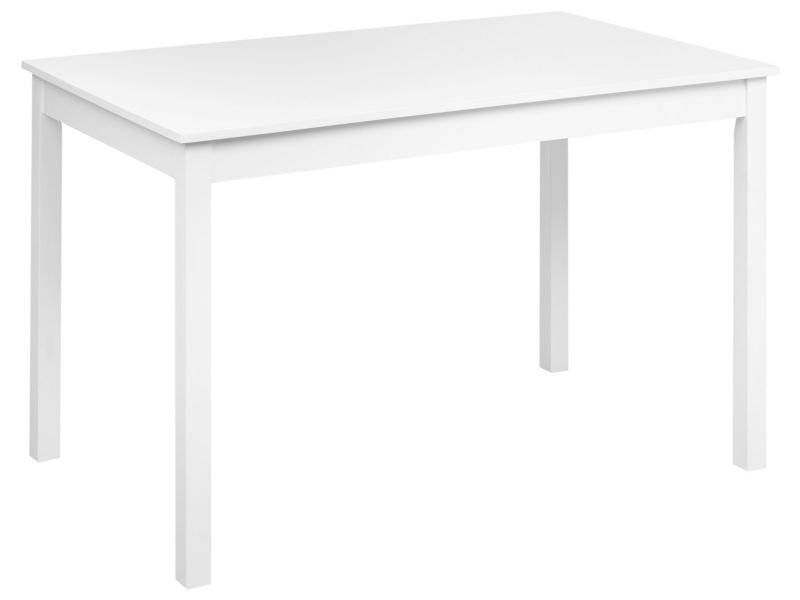 Stół do jadalni Barlee Biały 120 cm 75 cm Drewno 1 szt.