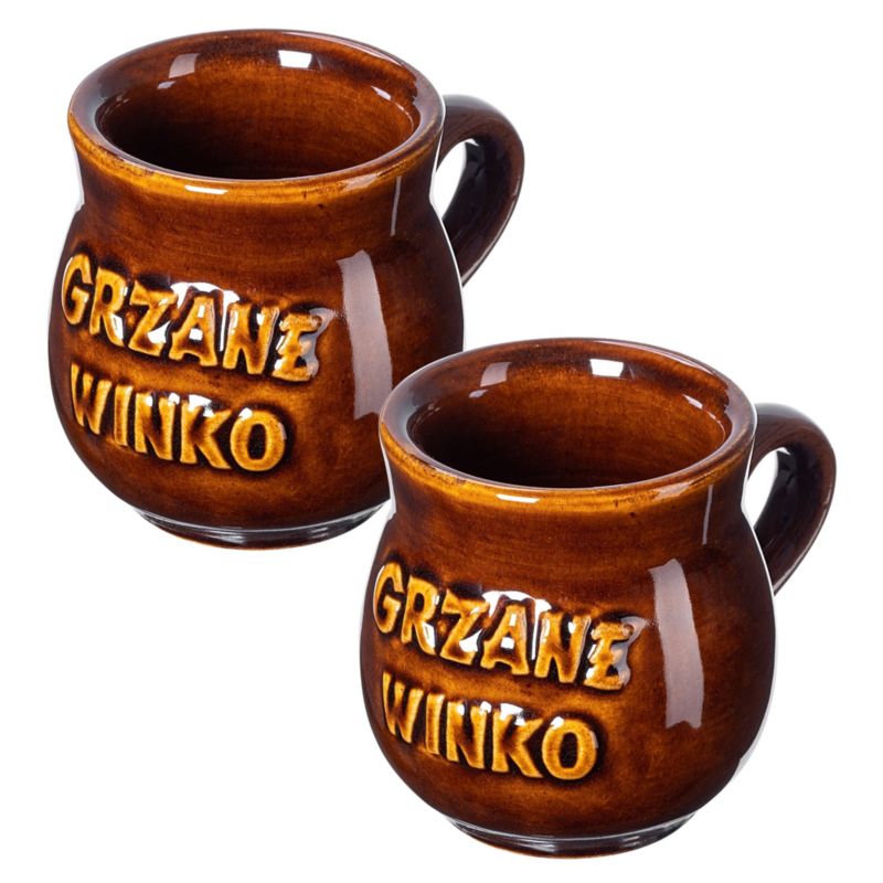 Kubki KADAX Do Grzańca Grzanego Wina 250ml Brązowy 2szt
