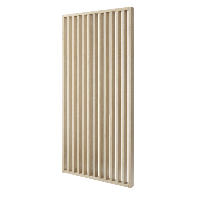 Ścianka z lameli - Gotowy zestaw - szerokość 187 cm - LAMELE3D - Dąb Sonoma - 1 szt.