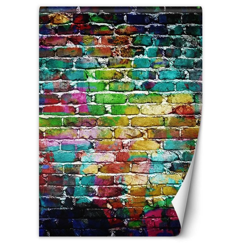 Fototapeta Feeby Tęczowa cegła 200x280 1 szt