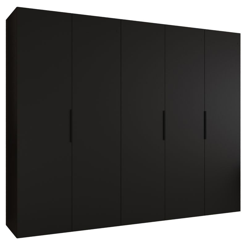 Szafa uchylna Abiks MARBELLA 1 250 wys 202 cm Czarny + Czarny 1 szt