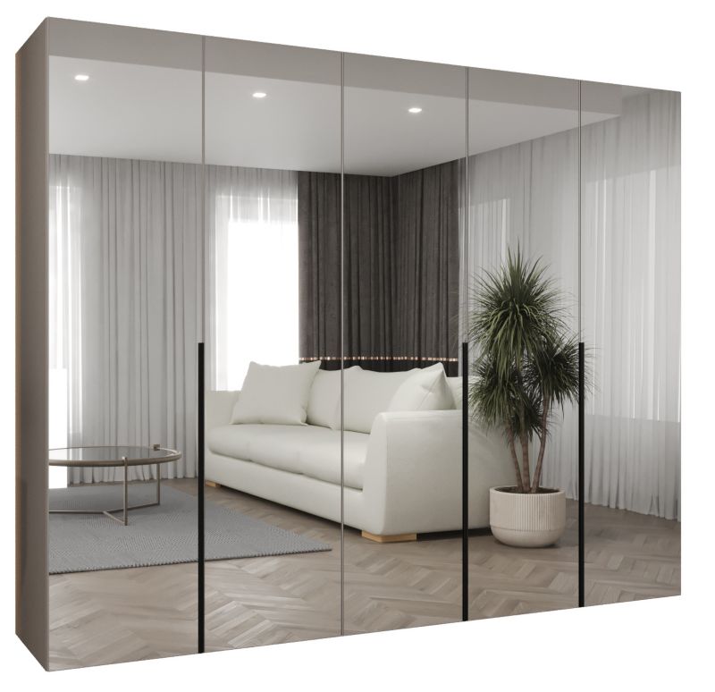 Szafa uchylna Abiks ALICANTE 3 250 wys 202 cm Kaszmir + Czarny 1 szt