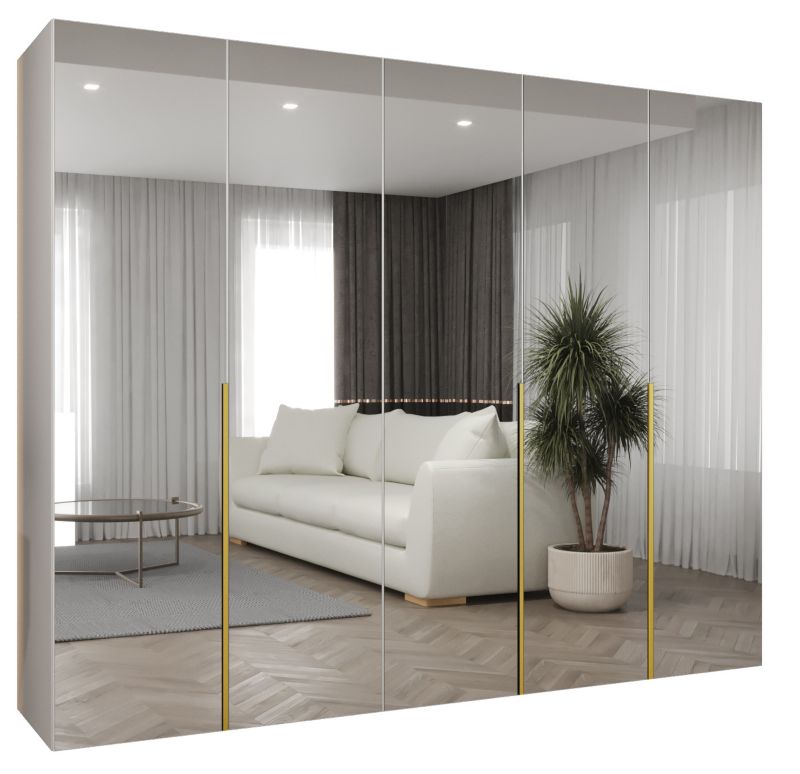 Szafa uchylna Abiks ALICANTE 3 250 wys 202 cm Biały + Złoty 1 szt