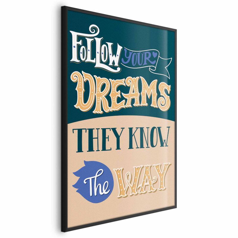 Plakat Artgeist Follow 40x60 cm z ramą czarną 1 szt