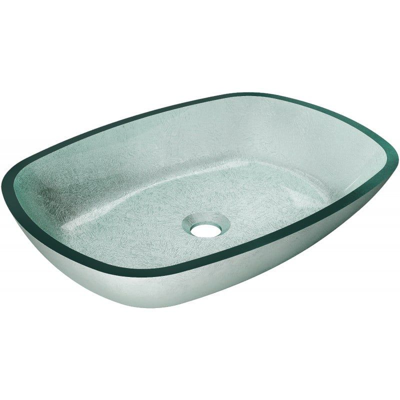 Umywalka nablatowa Mexen Araks srebrna 54 x 39,5 cm 1 szt.